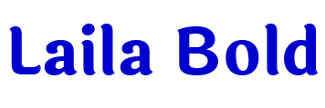 Laila Bold 字体